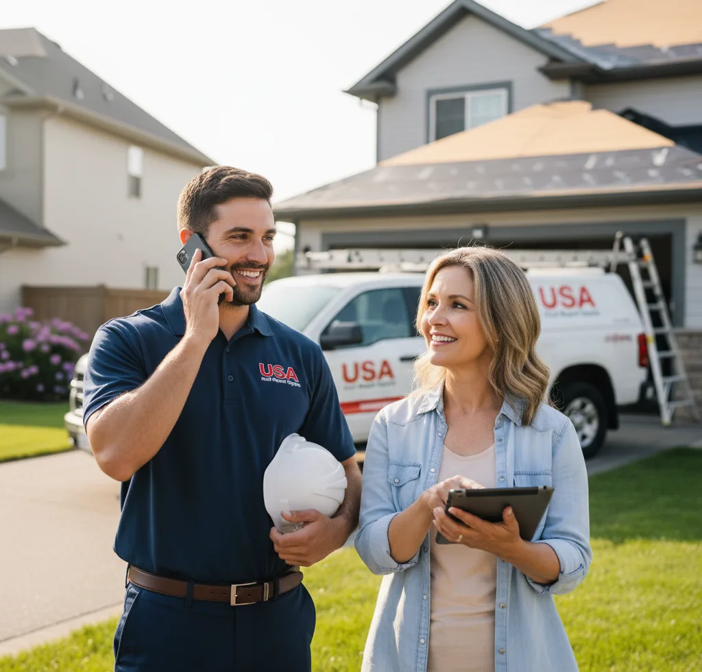 USA Roof Repair Experts customer support in Hahnville